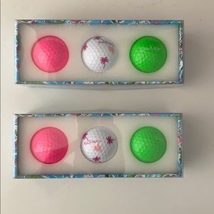 2 sets of Lilly Pulitzer golf balls